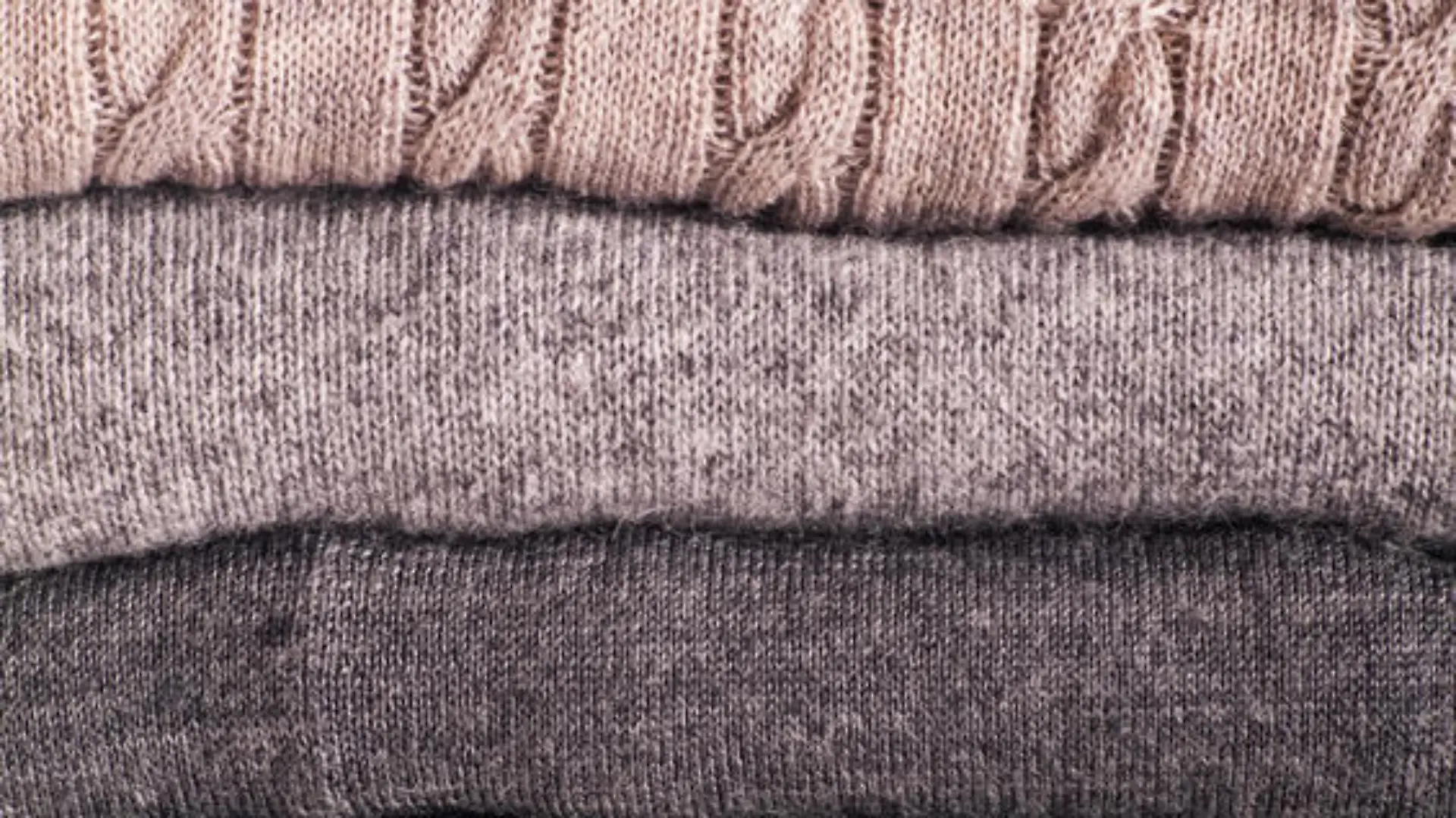 wool sweaters as close up