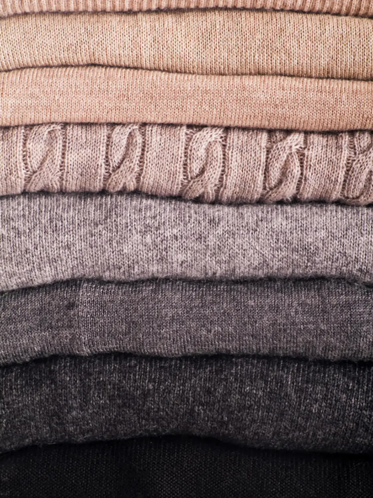 wool sweaters as close up