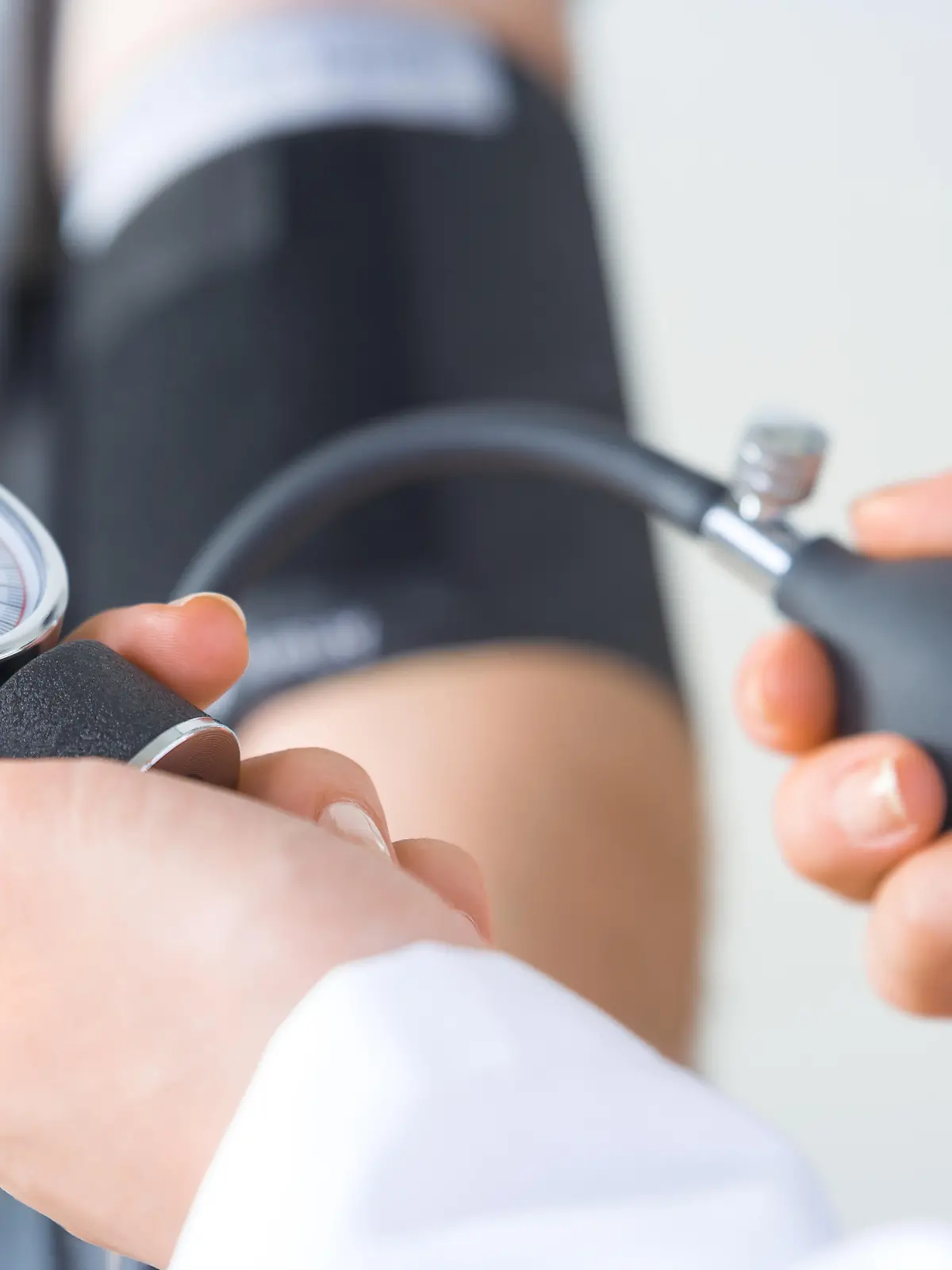 Checking blood pressure