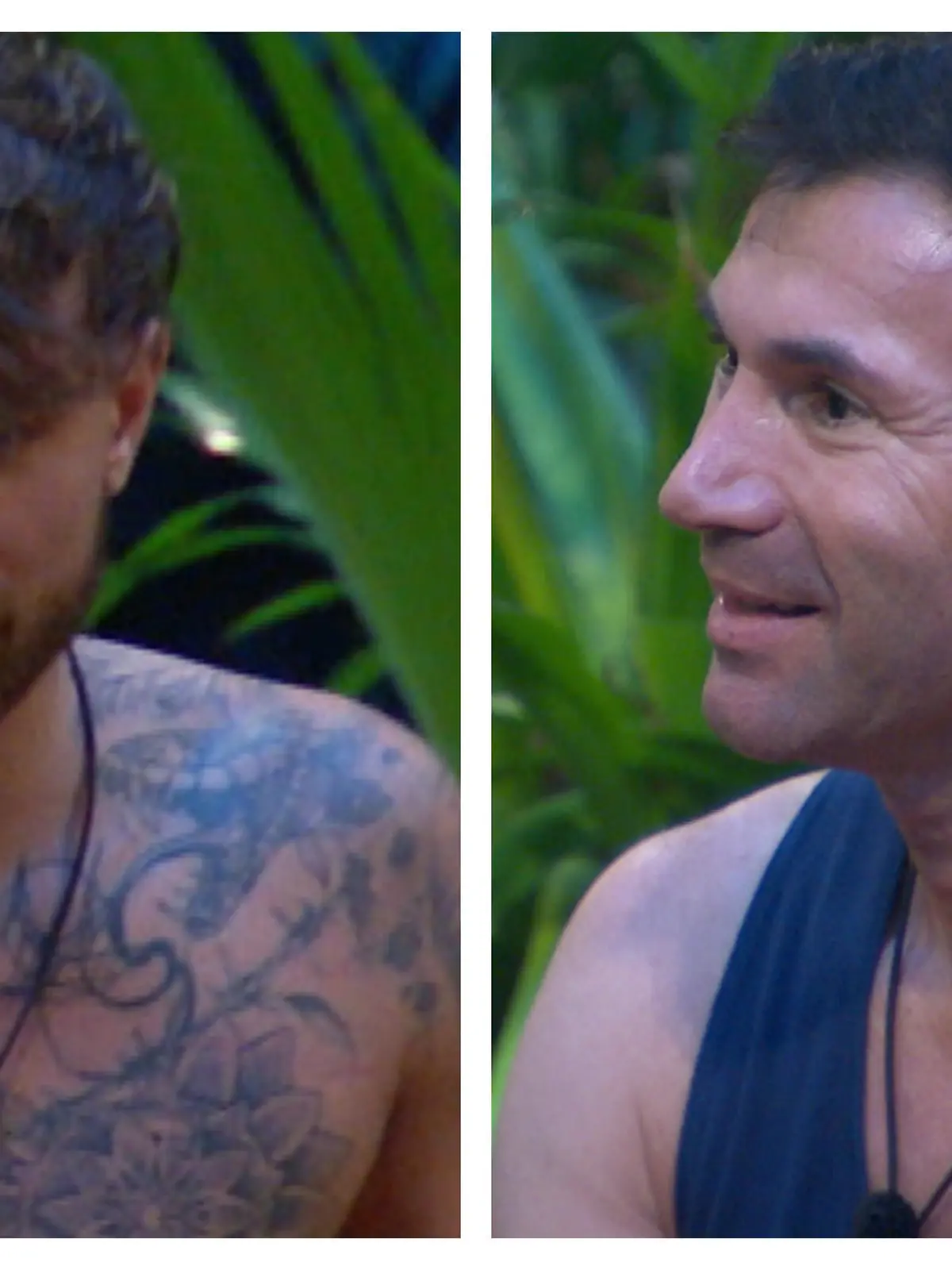 Gigi Birofio und Lucas Cordalis zoffen sich im Dschungelcamp.
