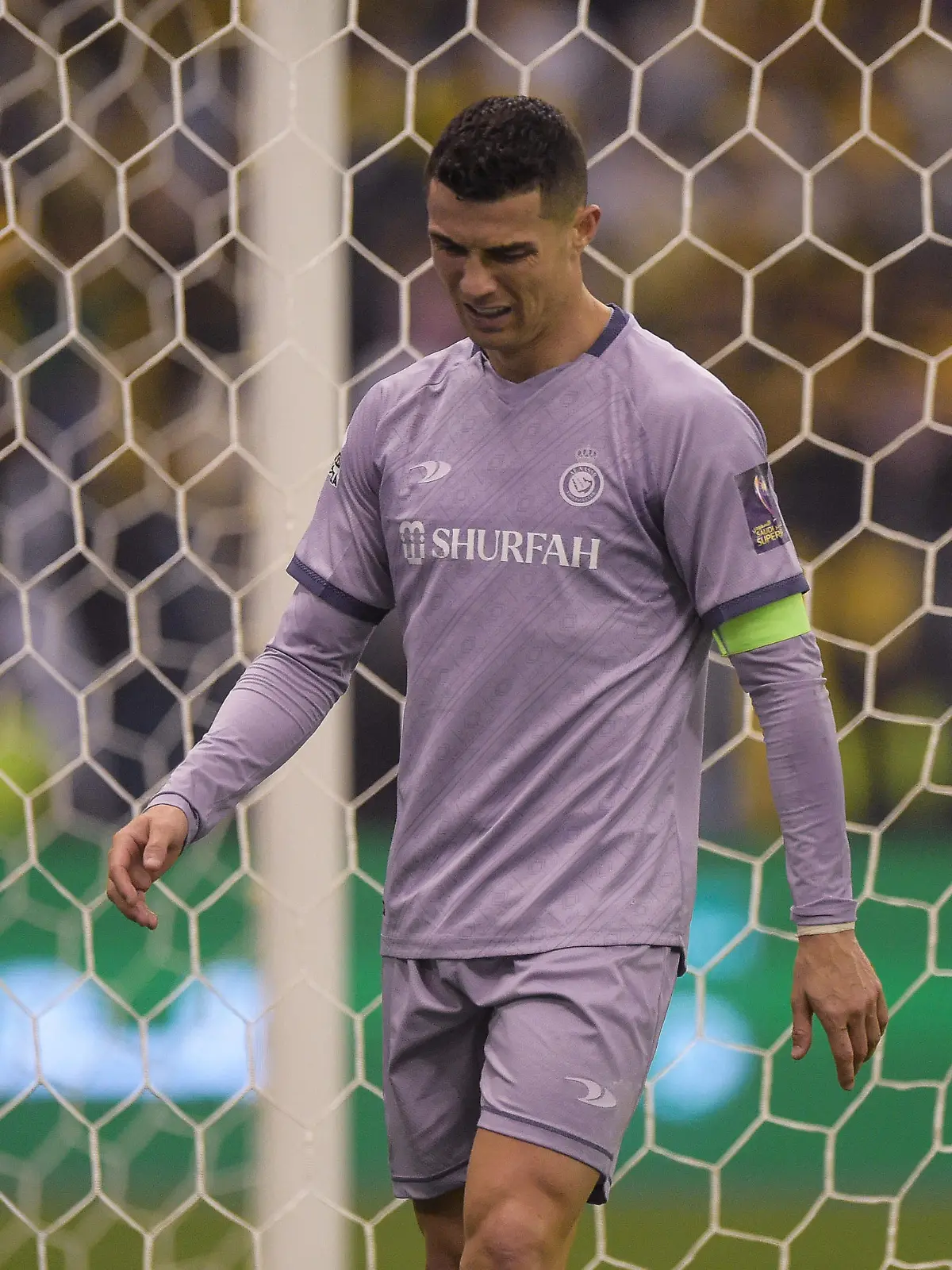 RIYADH, SAUDI ARABIA - JANUARY 26: Cristiano Ronaldo of Al Nassr looks dejected during the Saudi Super Cup semi-final match between Al Ittihad and Al Nassr at King Fahd International Stadium on January 26, 2023 in Riyadh, Saudi Arabia. Photo by Khalid Alhaj/MB Media/Getty Images SPO PUBLICATIONxINxGERxSUIxAUTxONLY Copyright: xKhalidxAlhaj/MBxMediax