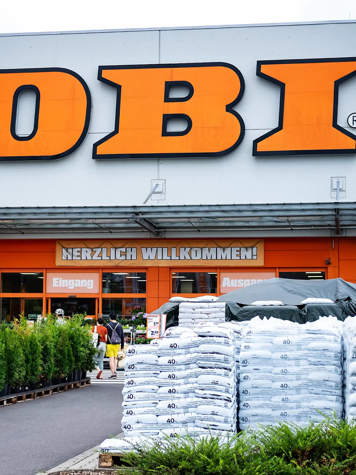 Obi branch in Aachen Brand. In Aachen on June 24, 2021 GERMANY - AACHEN - DAILY