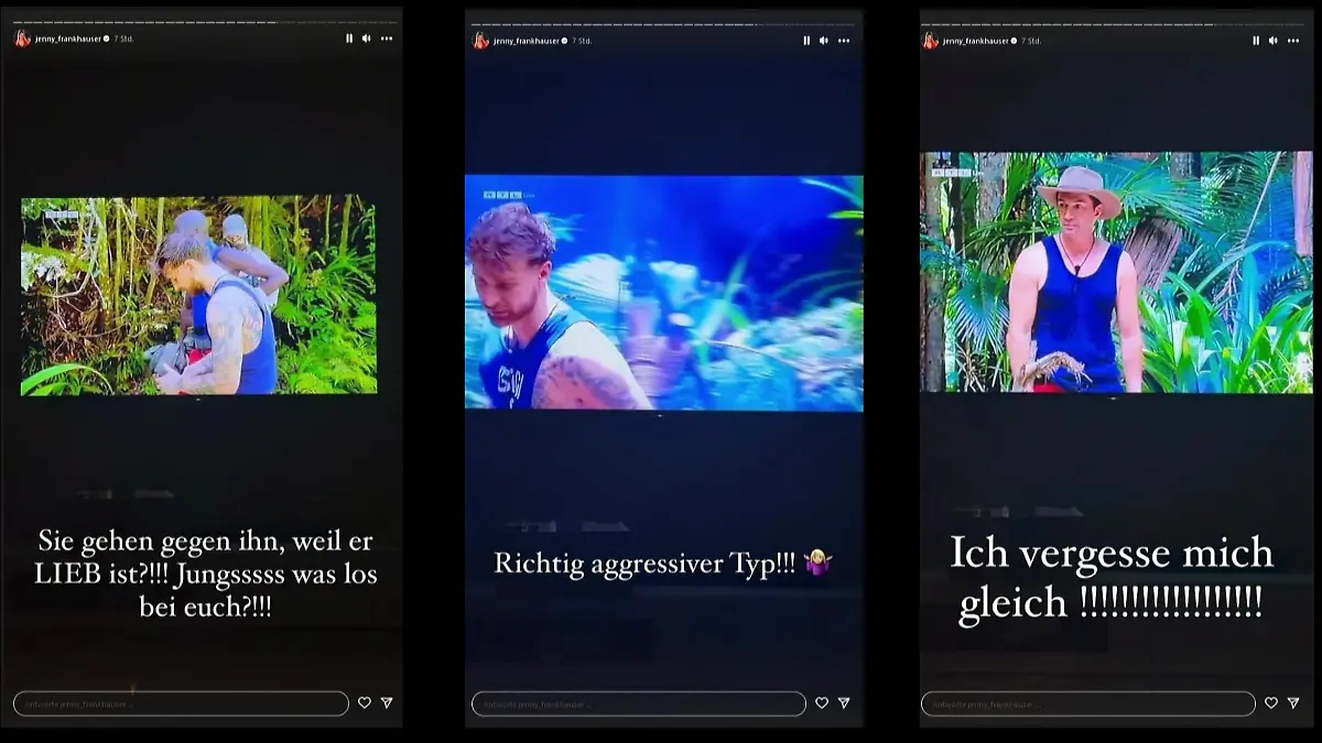 Gigis Vorwürfe im Camp gegen Lucas Cordalis machen Jenny Frankhauser richtig wütend.