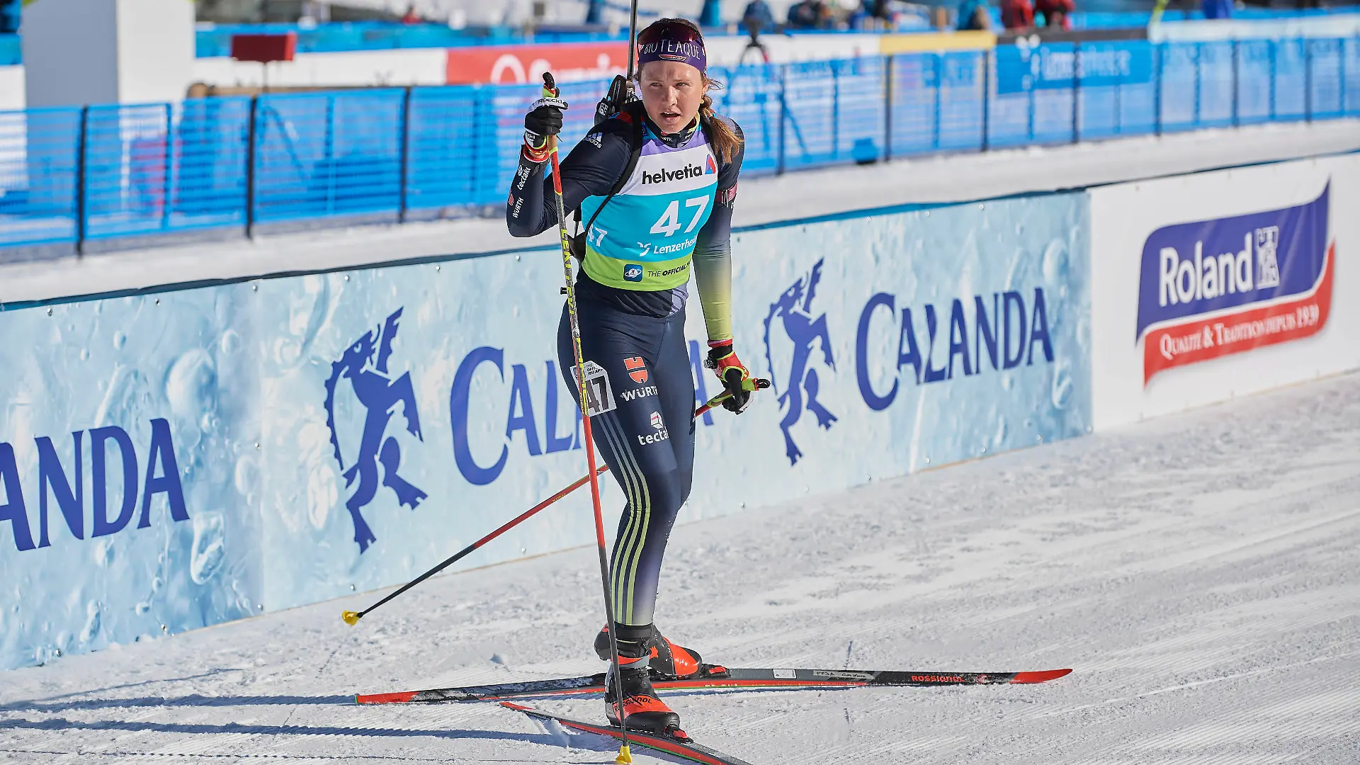 IBU Open Europameisterschaften Biathlon Lenzerheide 2023, Frauen Einzel 15 km, Lenzerheide, Schweiz Lenzerheide, Schweiz, 25. Januar 2023. SPARK Lisa Maria GER beim 15 km Einzelwettkampf der Frauen an den IBU Open Europameisterschaften Biathlon 2023 in Lenzerheide. *** IBU Open European Championships Biathlon Lenzerheide 2023, Women Individual 15 km, Lenzerheide, Switzerland Lenzerheide, Switzerland, 25 January 2023 SPARK Lisa Maria GER during the womens 15 km individual competition at the IBU Open European Championships Biathlon 2023 in Lenzerheide, Switzerland.