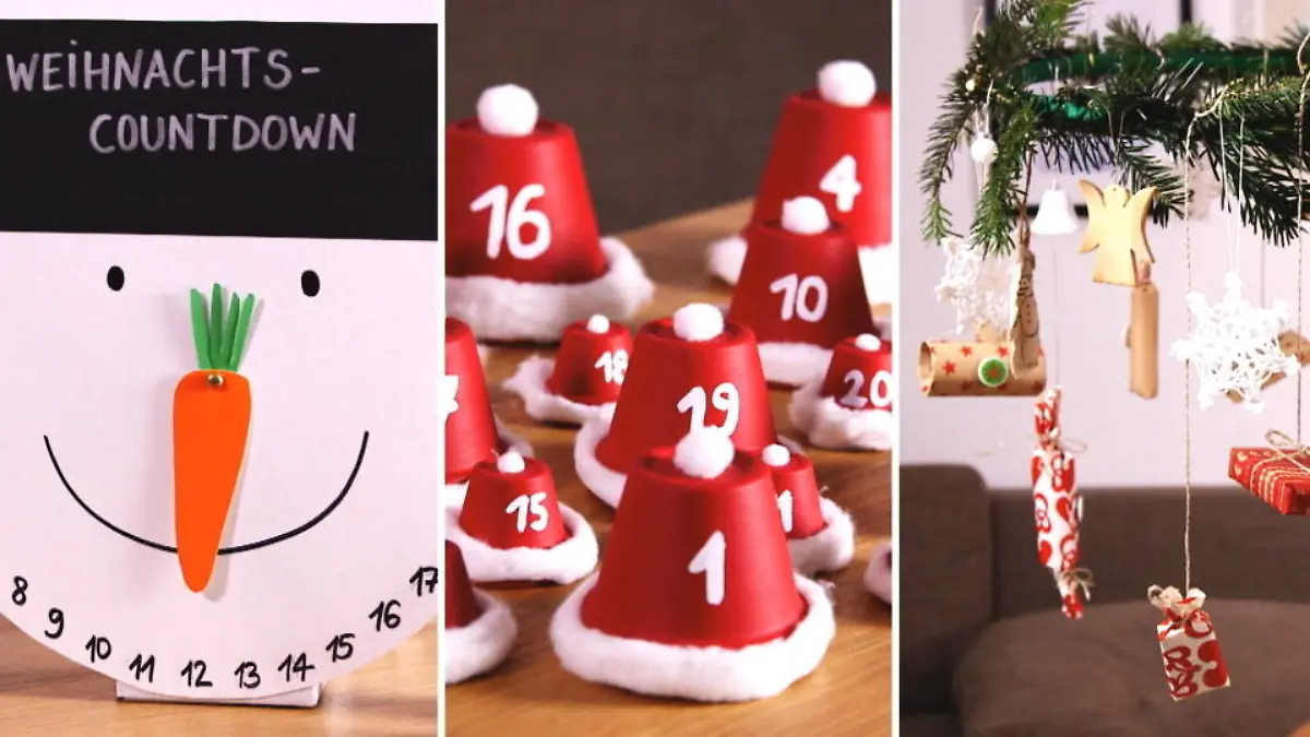 So einfach basteln Sie einen Adventskalender! DIY-Bastelanleitungen für die Weihnachtszeit