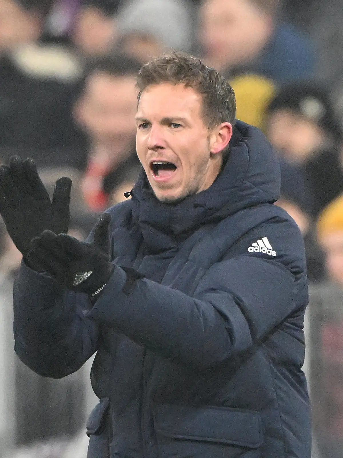 Fussball; Spieltag 17; 1. Bundesliga; Saison 2022/2023; FC Bayern Muenchen gegen 1.FC Koeln am 24.01.2023 in Muenchen. UBz: 99 Trainer Julian Nagelsmann, Bayern Muenchen. Zeigt. Schreit.