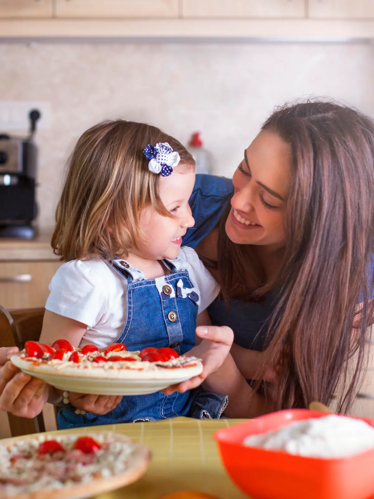 Family, Cooking, Pizza, Togetherness, Laughing