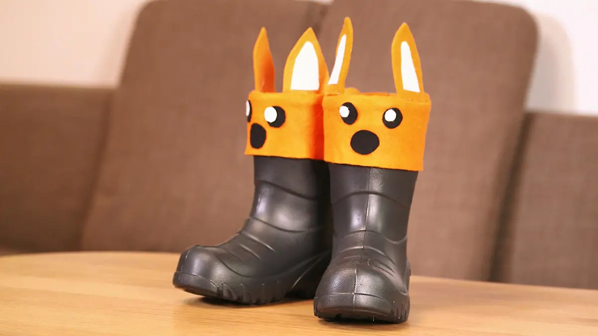 Gummistiefel zum Hingucker machen DIY-Idee zum Aufpimpen