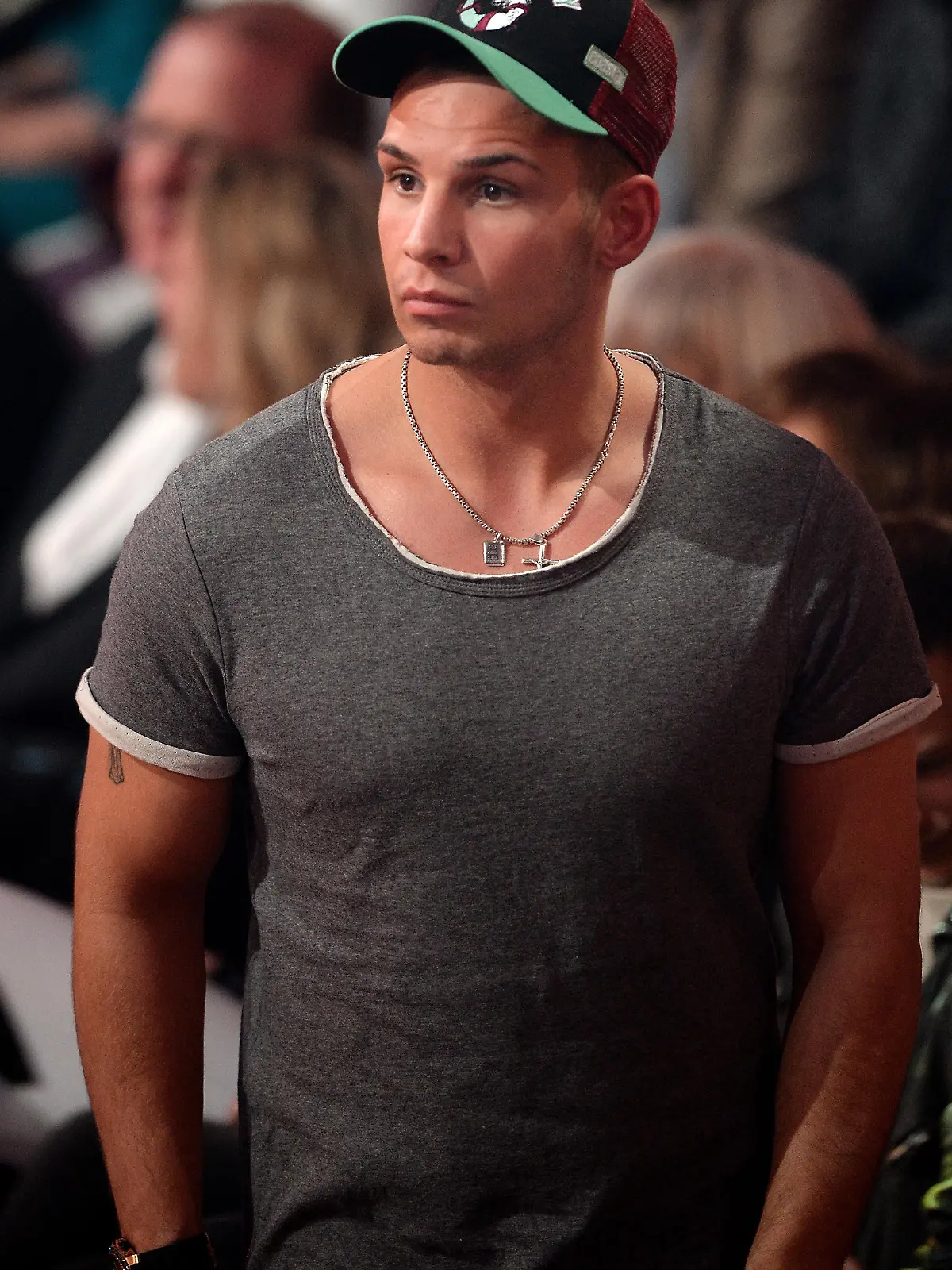 COLOGNE, NORTH RHINE-WESTPHALIA - APRIL 08:  Pietro Lombardi is seen during the 4th show of the television competition 'Let's Dance' at Coloneum on April 8, 2016 in Cologne, Germany.  (Photo by Sascha Steinbach/Getty Images)