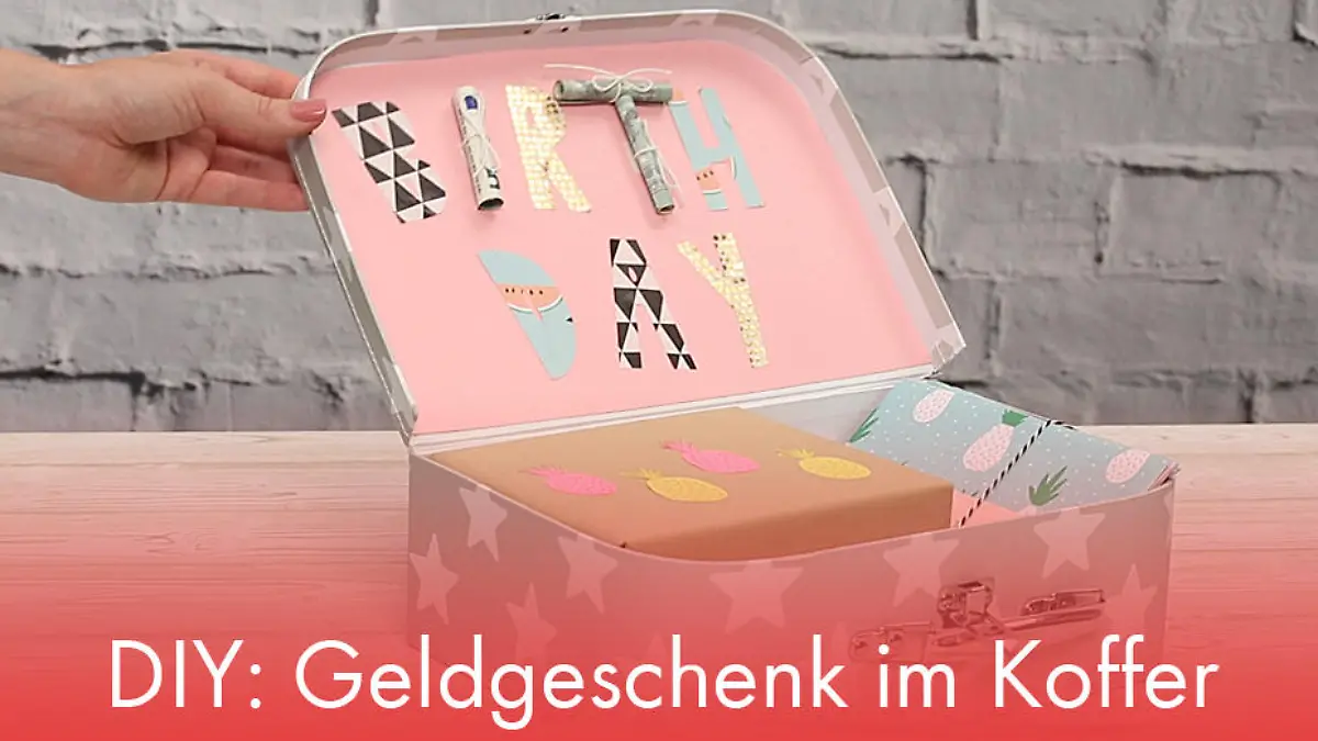 DIY: Geldgeschenk im Koffer Geldgeschenke