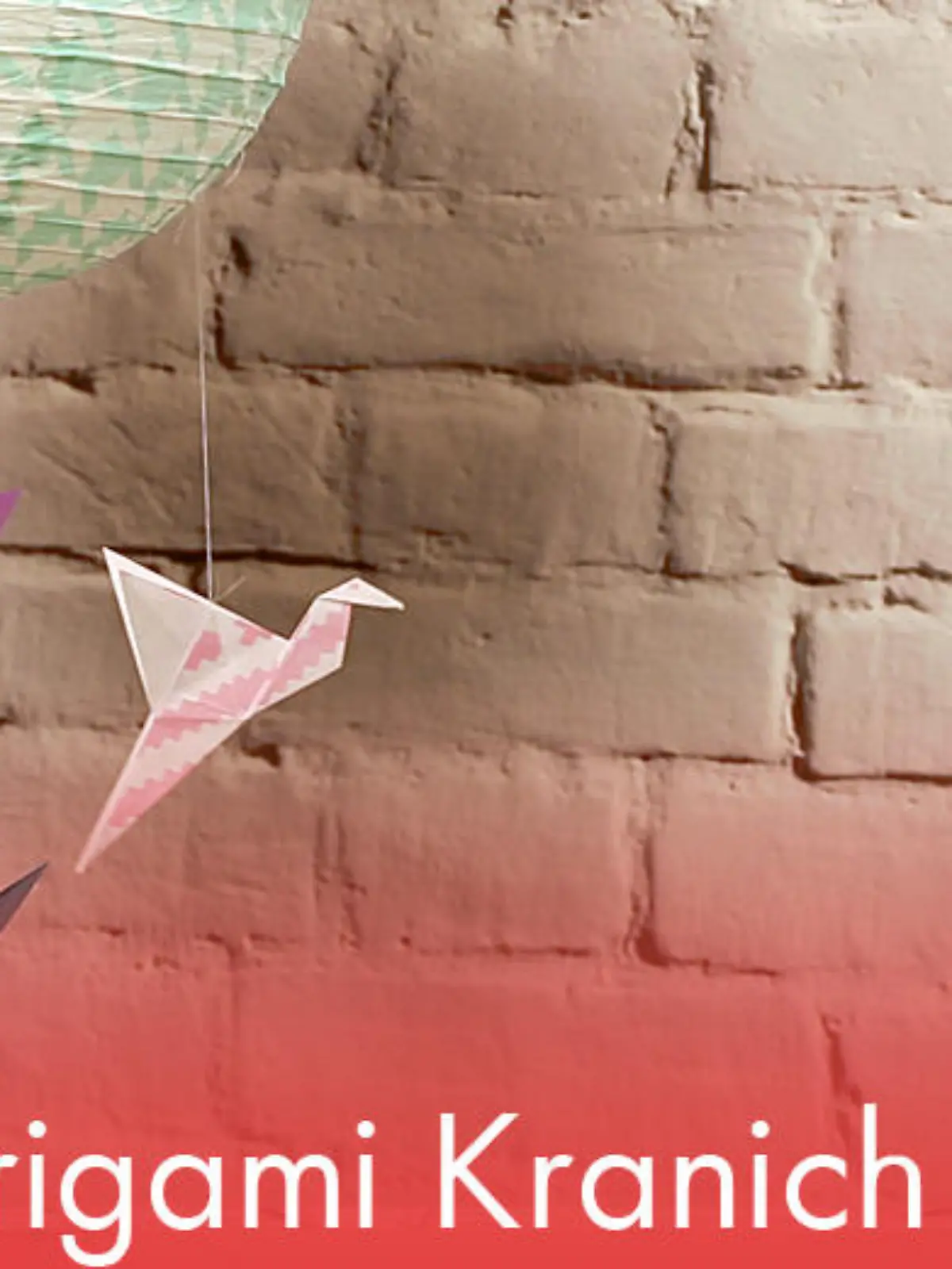 Bild zu: "DIY: Origami Kranich"