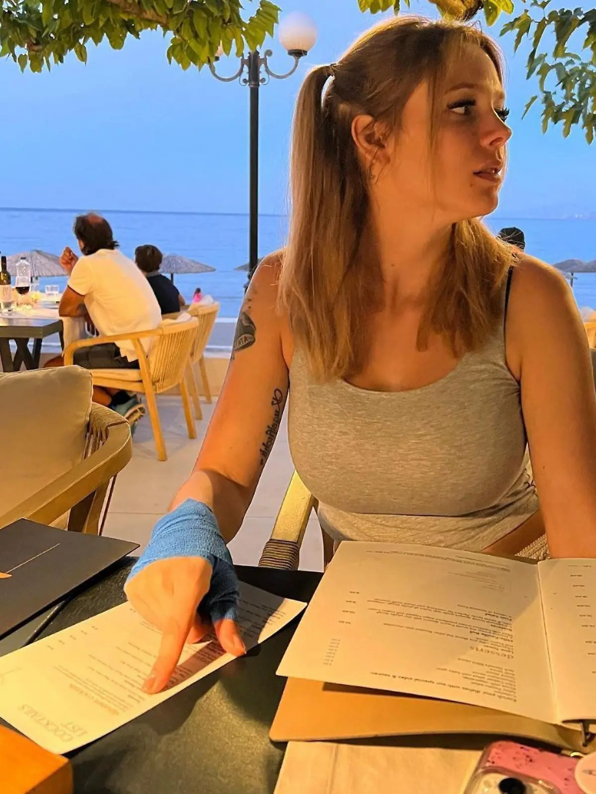 Anne Wünsche im Kreta-Urlaub.