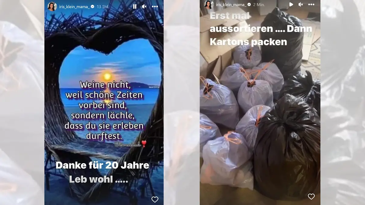 Ein Schlussstrich auf Instagram? Iris Klein scheint für ihre Ehe keine Hoffnung mehr zu sehen.
