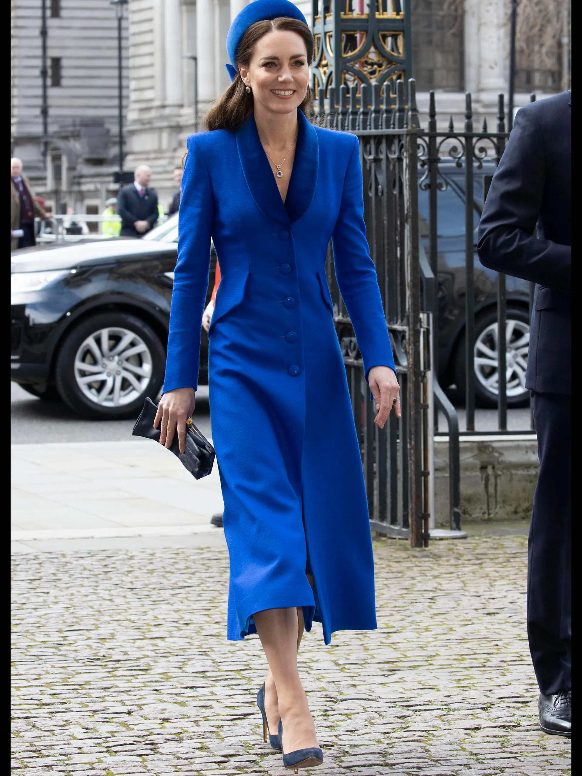  . 14/03/2022. London, United Kingdom. Kate Middleton, the Duchess of Cambridge, arriving at the Commonwealth Service at Westminster Abbey in London. PUBLICATIONxINxGERxSUIxAUTxHUNxONLY xStephenxLockx/xi-Imagesx IIM-23198-0029