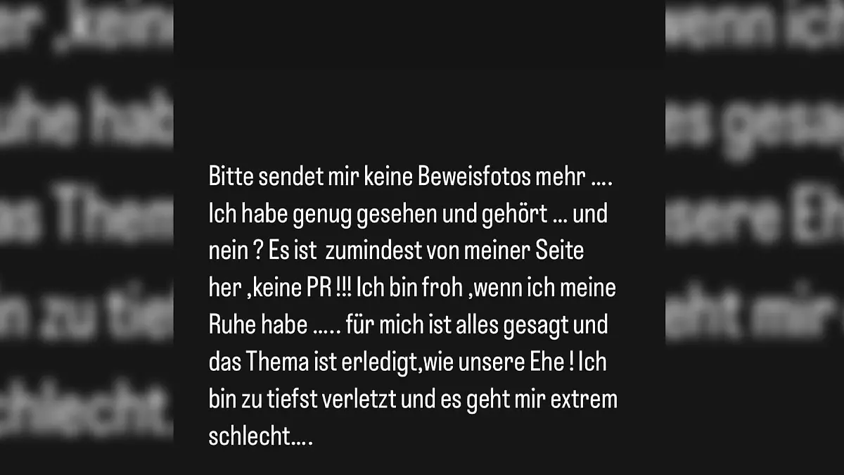 Für Iris Klein ist das Thema Ehe erledigt...