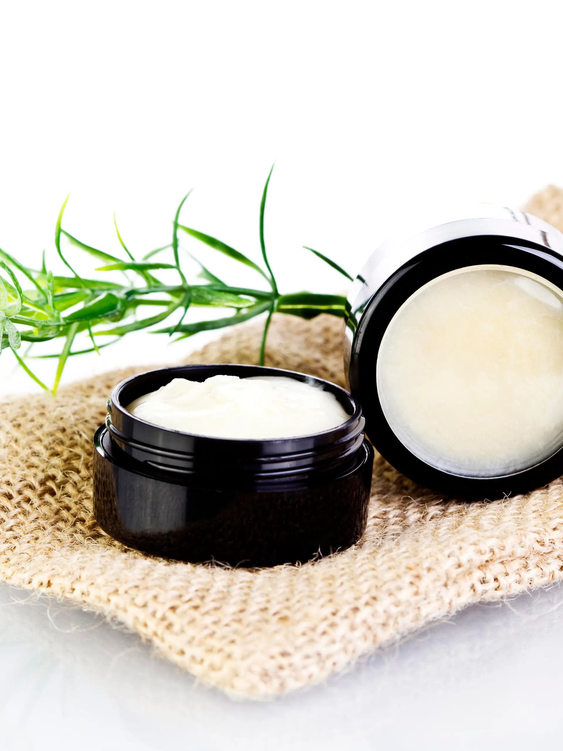 Natural lip balm and skin salve made with organic oils and butters in black tin