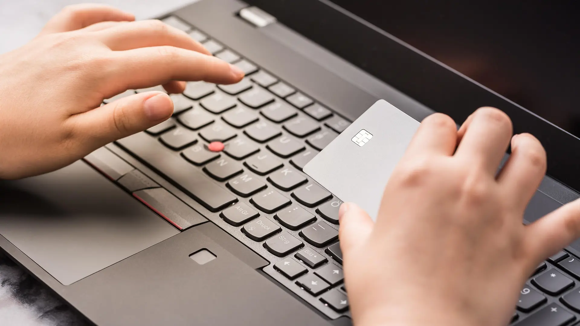 Hand holding template mockup online credit card payment for purchases from online stores and online shopping, Credit card close up shot
