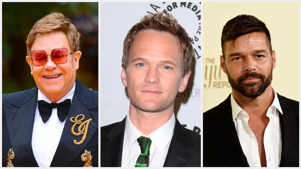 Elton John, Neil Patrick Harris und Ricky Martin