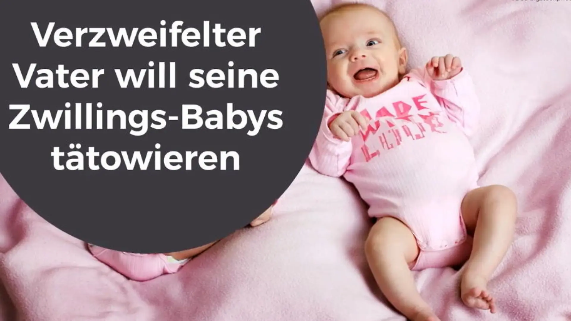 Vater will Zwillinge tätowieren lassen