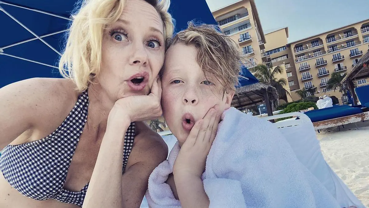 Anne Heche () und ihr Sohn Atlas.