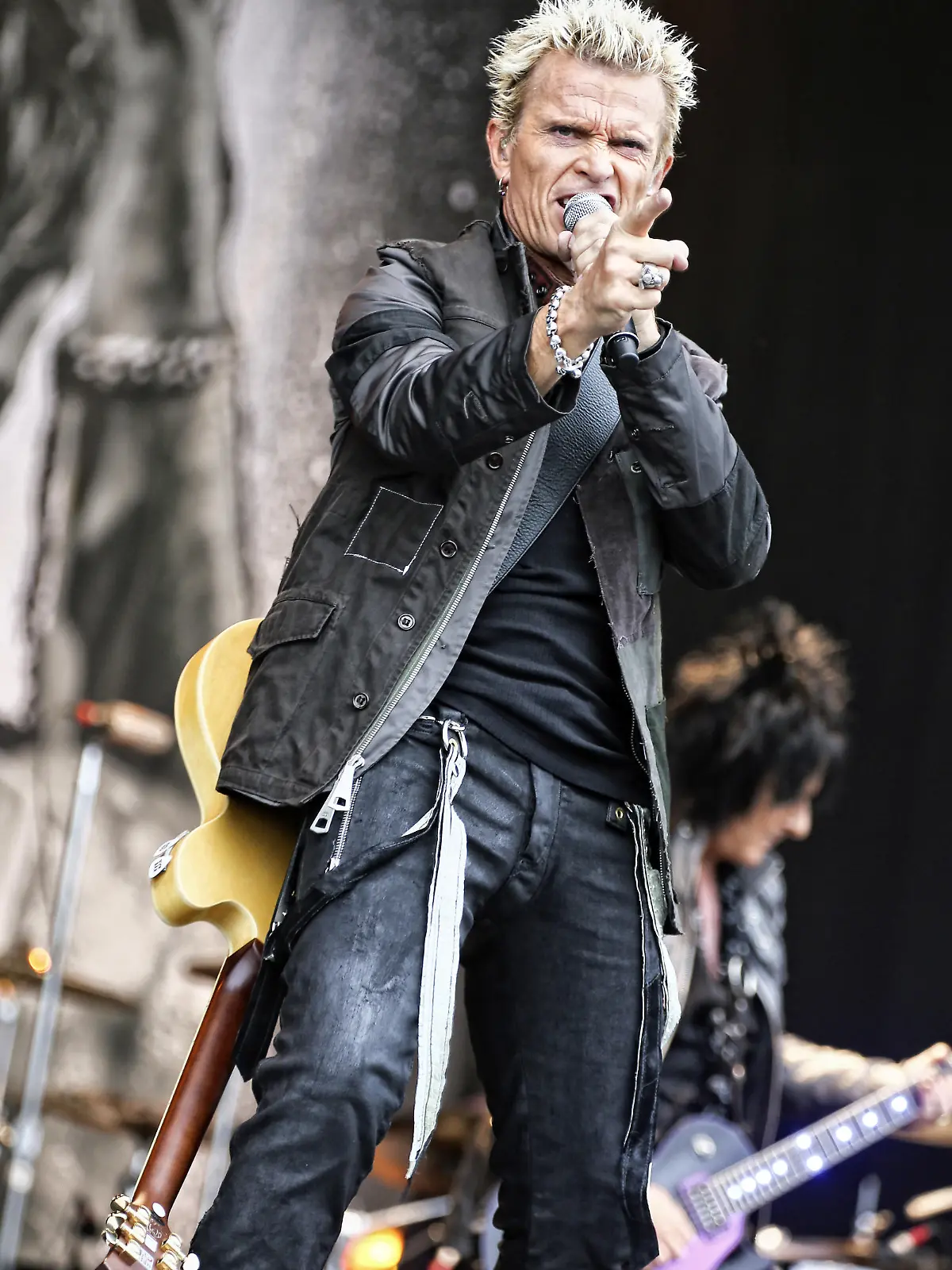 Billy Idol, the English singer and songwriter, performs a live concert at the Norwegian music festival Kollenfest 2012 in Oslo. Norway,30/06 2012. | Verwendung weltweit
