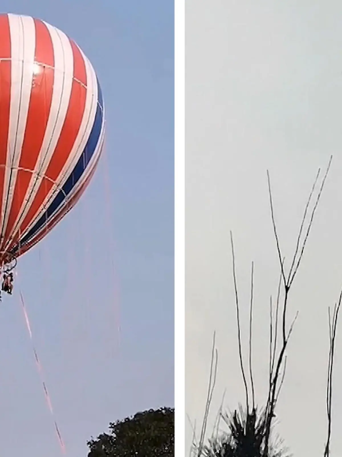 In der südchinesischen Stadt Leshan ist ein Heißluftballon in der Luft plötzlich explodiert und mit den Touristen an Bord abgestürzt. Bei dem Unglück ist Berichten zufolge eine Person ums Leben gekommen, drei weitere kamen verletzt ins Krankenhaus. Das Video zeigt den Vorfall, der sich am 22. Januar ereignete.