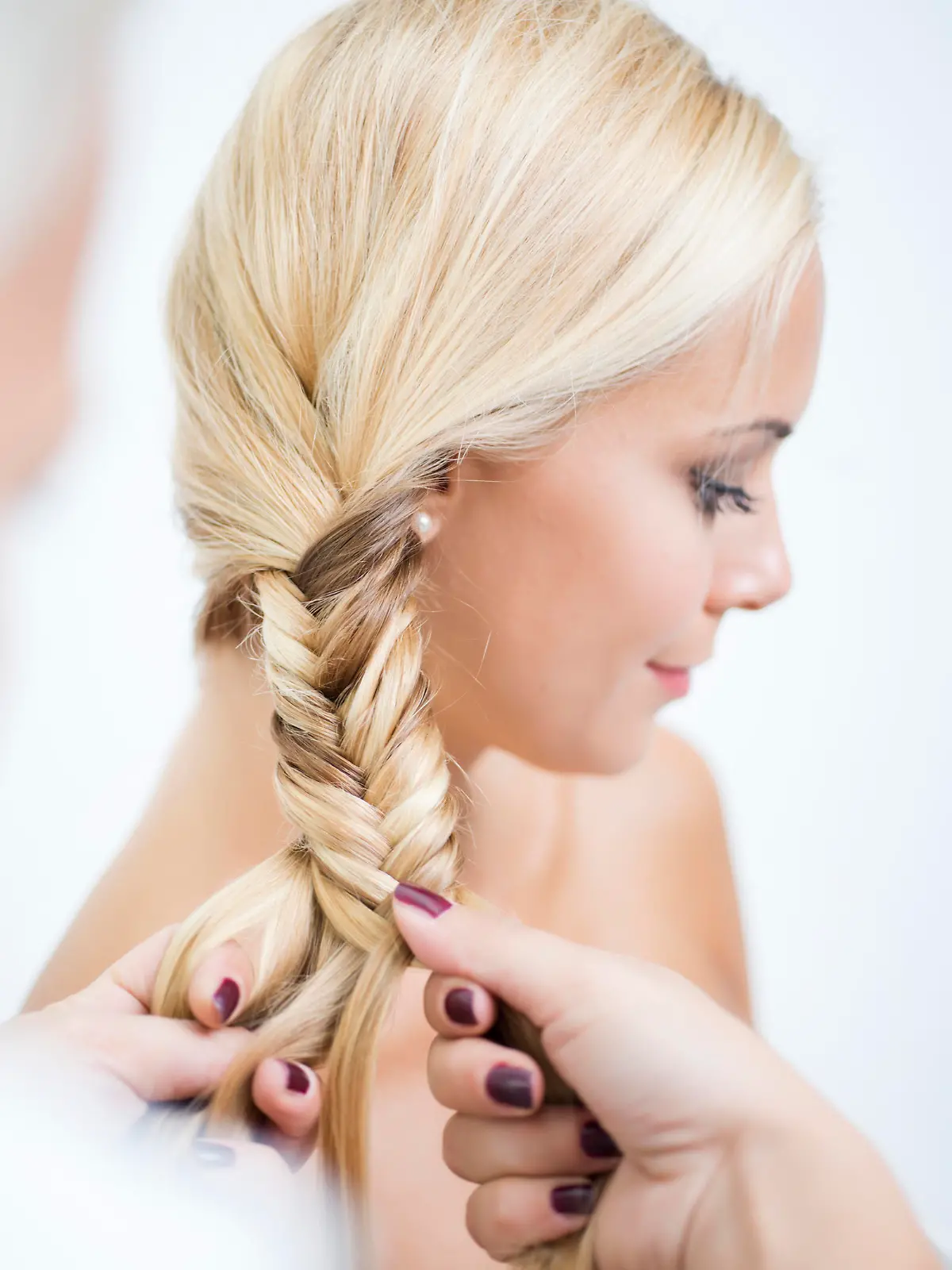 How to make a differnet hairstyles in steps, third step
