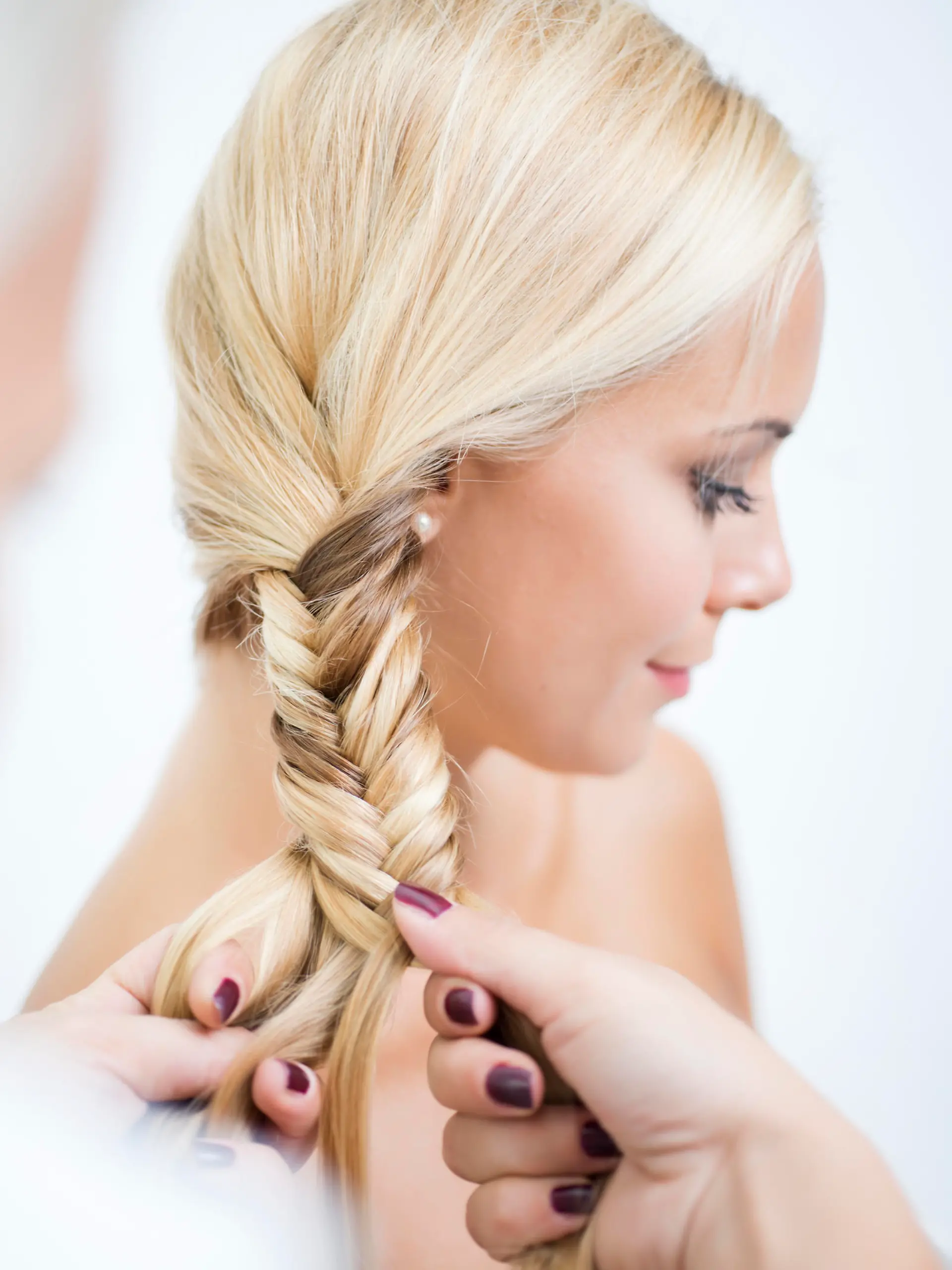 How to make a differnet hairstyles in steps, third step