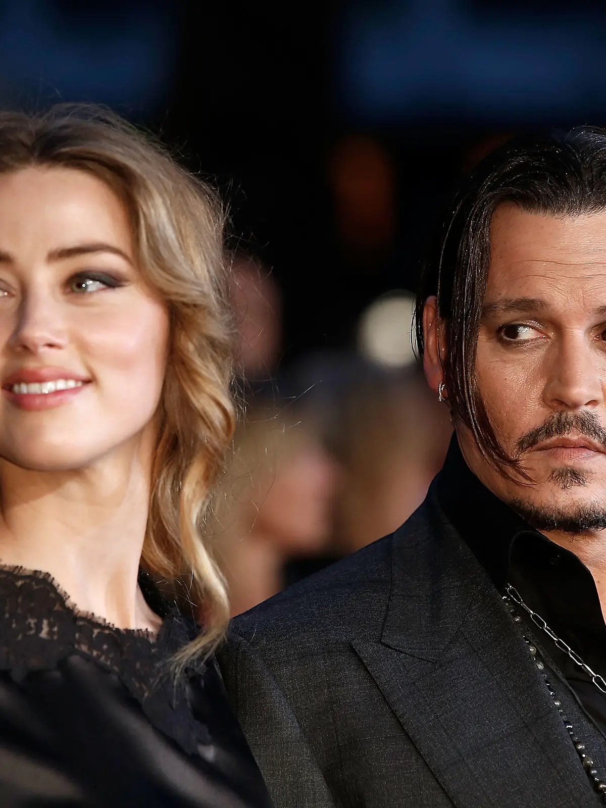 LONDON, ENGLAND - OCTOBER 11:  Amber Heard and Johnny Depp attend the "Black Mass" Virgin Atlantic Gala screening during the BFI London Film Festival, at Odeon Leicester Square on October 11, 2015 in London, England.  (Photo by John Phillips/Getty Images for BFI)