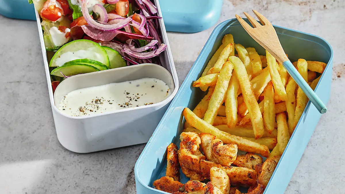 Döner-Box mit Hähnchen