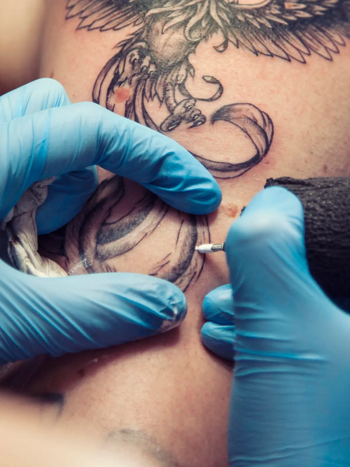 Tattoo wird gestochen