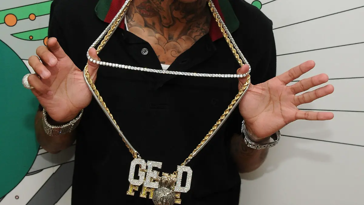 NEW YORK - JUNE 10: (U.S. TABS OUT) Recording artist Tyga poses backstage during MTV's 'TRL' on June 10, 2008 at MTV Studios in New York City. (Photo by Bryan Bedder/Getty Images)