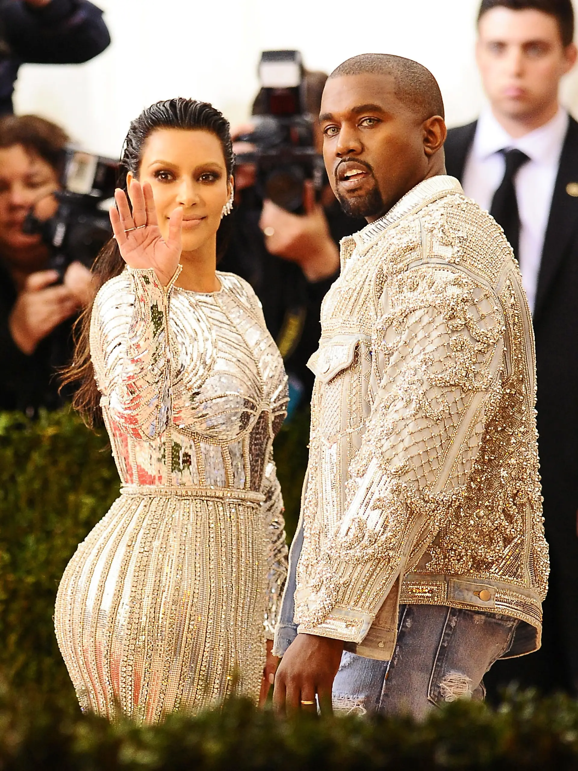 Kim Kardashian and Kanye West are a stylish pair as they arrive at the 2016 Met Gala in New York City, New York on May 3, 2016.
<P>
Pictured: Kim Kardashian and Kanye West
<B>Ref: SPL1274410  030516  </B><BR/>
Picture by: SharpshooterImages / Splash News<BR/>
</P><P>
<B>Splash News and Pictures</B><BR/>
Los Angeles:	310-821-2666<BR/>
New York:	212-619-2666<BR/>
London:	870-934-2666<BR/>
photodesk@splashnews.com<BR/>
</P>