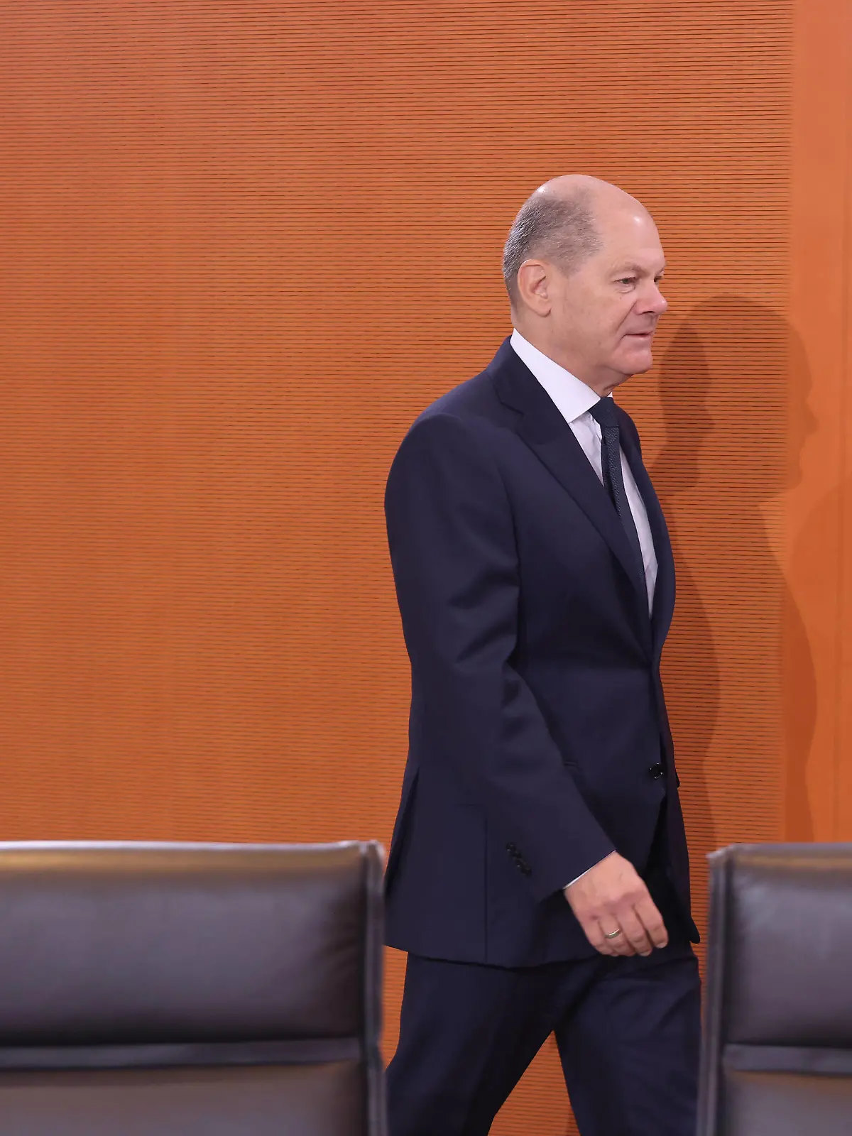 Bundeskabinett mit Olaf Scholz 18.01.2023, Germany, Berlin, Bundeskanzleramt , Bundeskabinett, mit Olaf Scholz, hier Sitzplatz von Olaf Scholz Berlin Berlin Germany *** Federal Cabinet with Olaf Scholz 18 01 2023, Germany, Berlin, Federal Chancellery , Federal Cabinet, with Olaf Scholz, here seat of Olaf Scholz Berlin Berlin Germany
