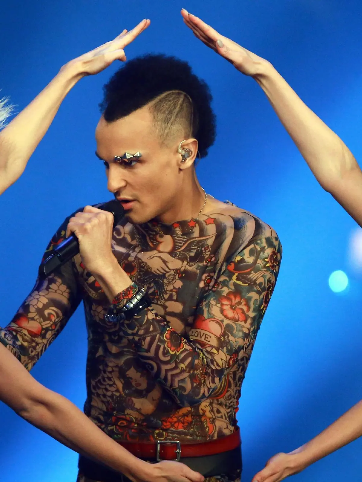 Prince Damien bei seinem Auftritt in der Event-Show im Kloster Eberbach.        Verwendung der Bilder für Online-Medien ausschließlich mit folgender Verlinkung:'Alle Infos zu 'Deutschland sucht den Superstar' im Special bei RTL.de: http://www.rtl.de/cms/sendungen/superstar.html