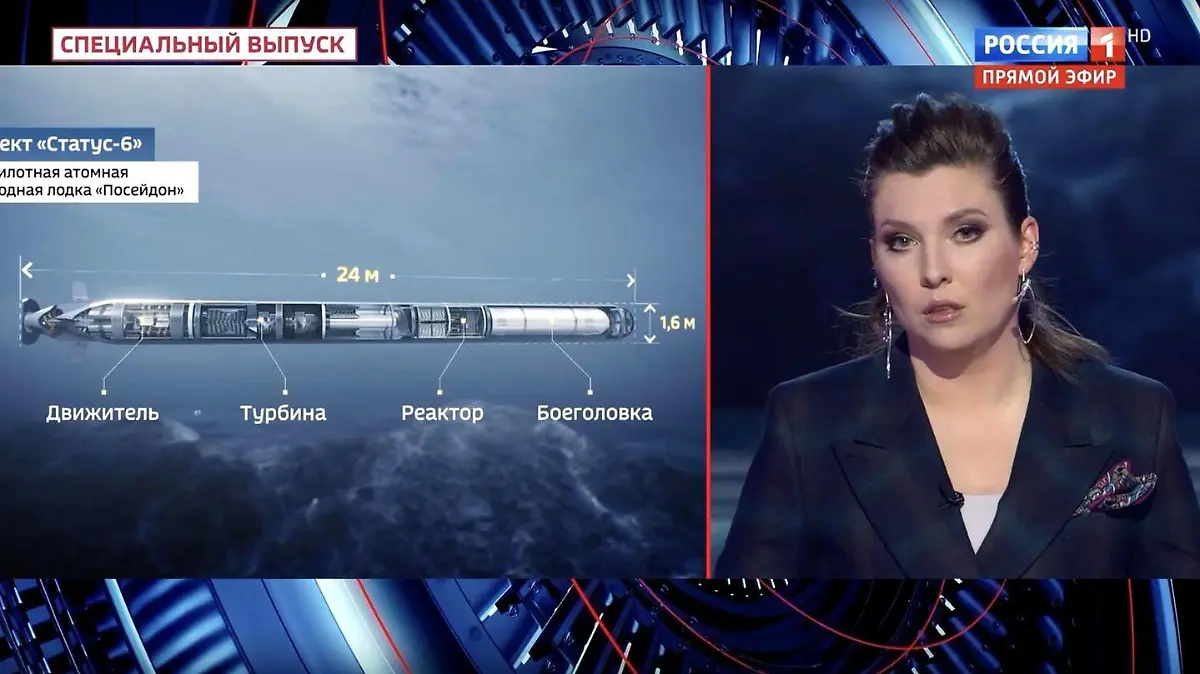 Olga Skabejewa präsentierte in ihrer Sendung die Simulation einer atomaren Auslöschung einer US-amerikanischen Stadt