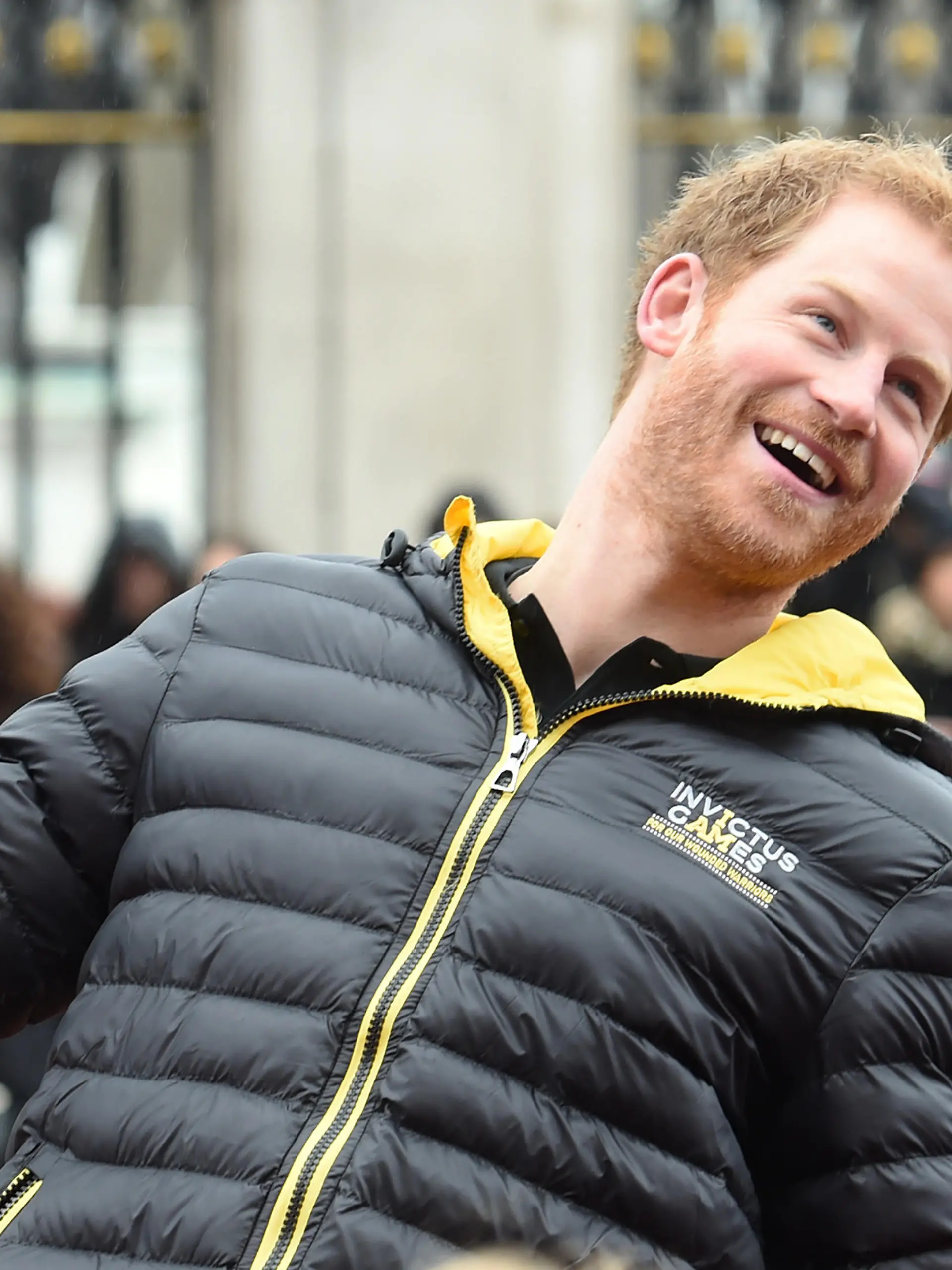 Prince Harry unveils the UK team for the Invictus Games Orlando 2016 at Buckingham Palace, London, UK, on the 6th April 2016.

Picture by Jeremy Selwyn/WPA-Pool
<P>
Pictured: Prince Harry
<B>Ref: SPL1253697  060416  </B><BR/>
Picture by: Splash News<BR/>
</P><P>
<B>Splash News and Pictures</B><BR/>
Los Angeles:	310-821-2666<BR/>
New York:	212-619-2666<BR/>
London:	870-934-2666<BR/>
photodesk@splashnews.com<BR/>
</P>