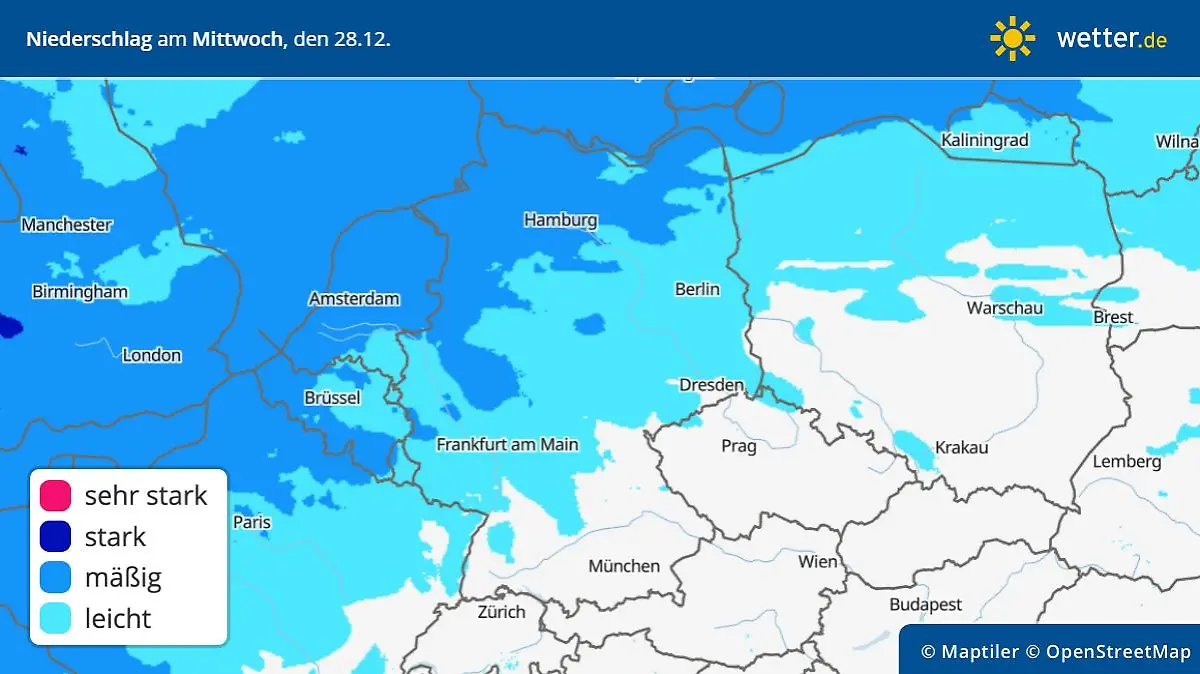 precipitation regen mittwoch
