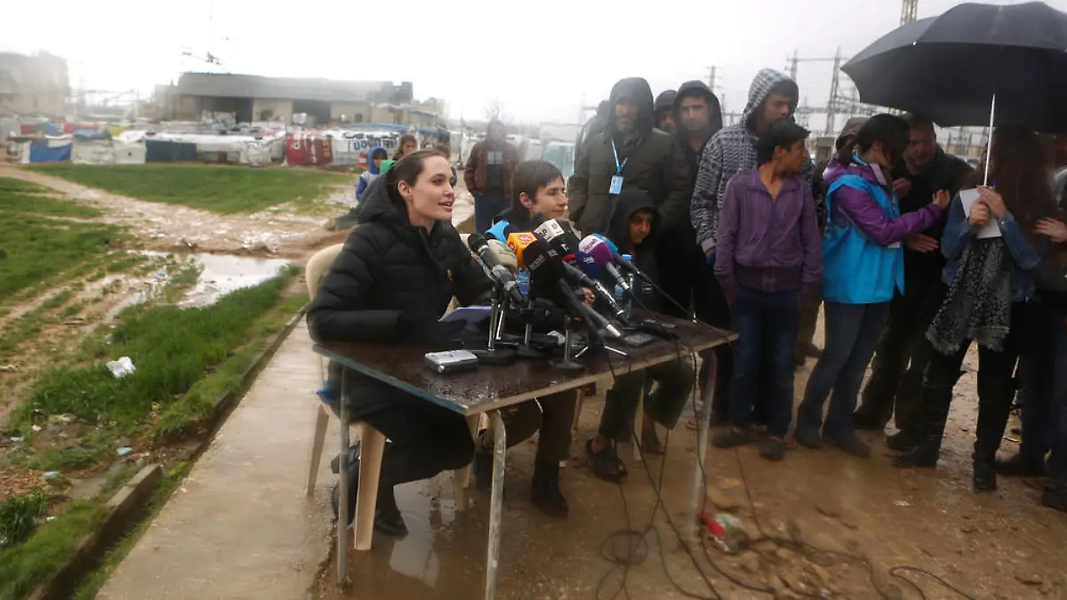 Angelina Jolie hat im Libanon über die Flüchtlingssituation gesprochen