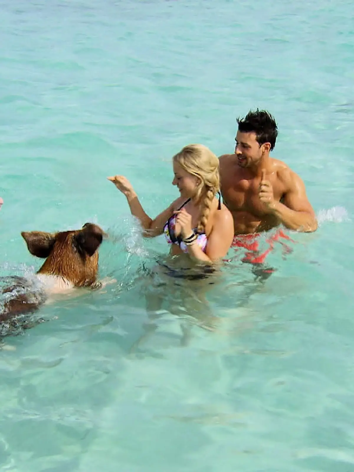 Leonie und Leonard genießen ihr Dreamdate auf den Bahamas.   Verwendung der Bilder für Online-Medien ausschließlich mit folgender Verlinkung:'Alle Infos zu 'Der Bachelor' im Special bei RTL.de: http://www.rtl.de/cms/sendungen/der-bachelor.html