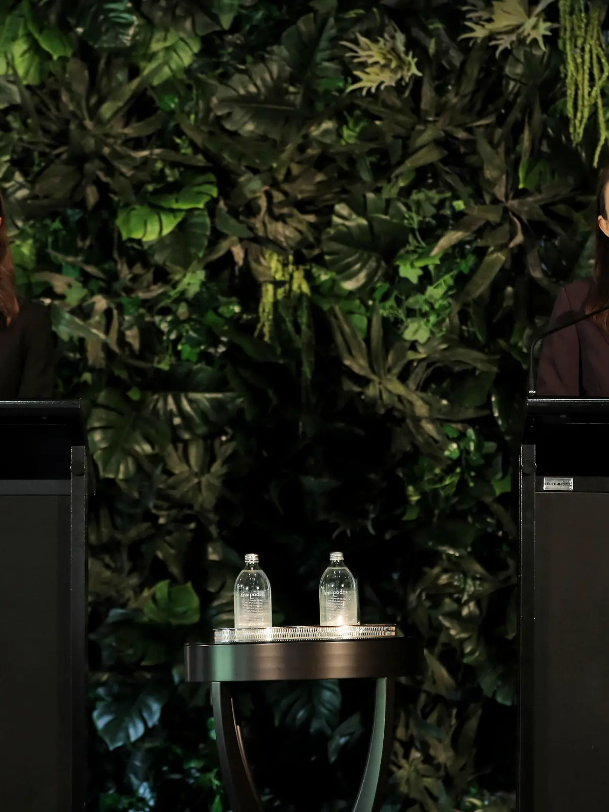 Finland's Prime Minister Sanna Marin, left, holds a joint press conference with New Zealand Prime Minister Jacinda Ardern at the Auckland Museum, in Auckland, New Zealand, Wednesday, Nov. 30, 2022. Marin says it must give more weapons and support to Ukraine to ensure it wins its war against Russia (Michael Craig/New Zealand Herald via AP)