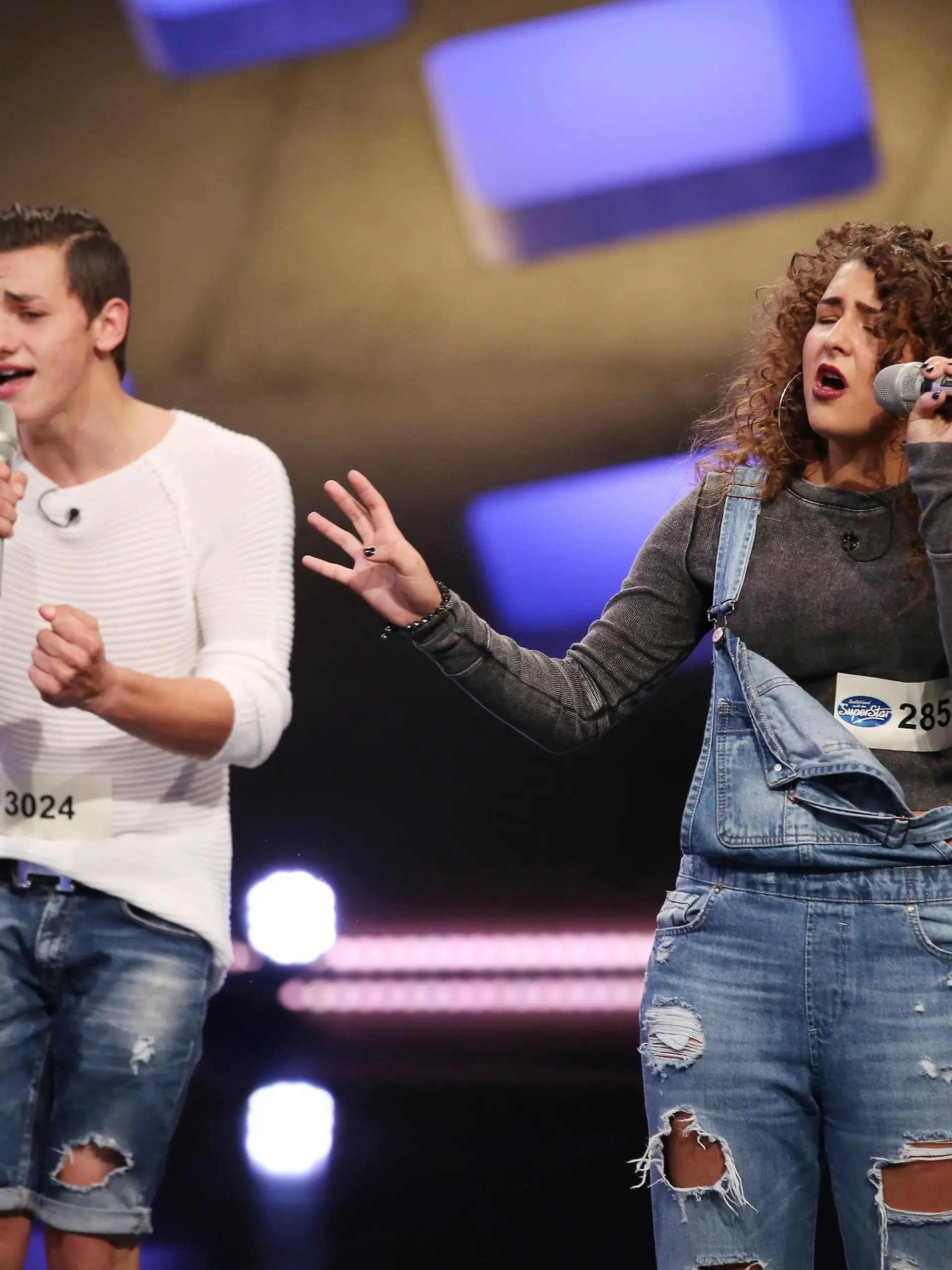 Madeleine Zimmermann aus Kirchheim und Nino Zimmermann aus Pfarrkirchen.   Verwendung der Bilder fÃ¼r Online-Medien ausschlieÃŸlich mit folgender Verlinkung:'Alle Infos zu 'Deutschland sucht den Superstar' im Special bei RTL.de: http://www.rtl.de/cms/sendungen/superstar.html
