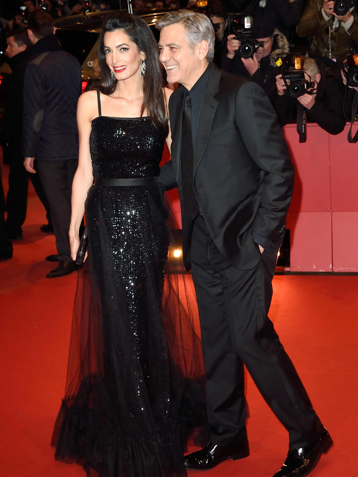 George Clooney and Amal Alamuddin attending the Hail, Caesar premiere opening the 66th Berlinale, Berlin International Film Festival in Berlin, Germany on February 11, 2016. Photo by Aurore Marechal/ABACAPRESS.COM
