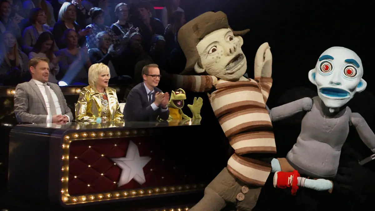 Der Schwarzlicht-Bühnencomic von "Half past selber schuld" gewinnt bei "Die Puppenstars".