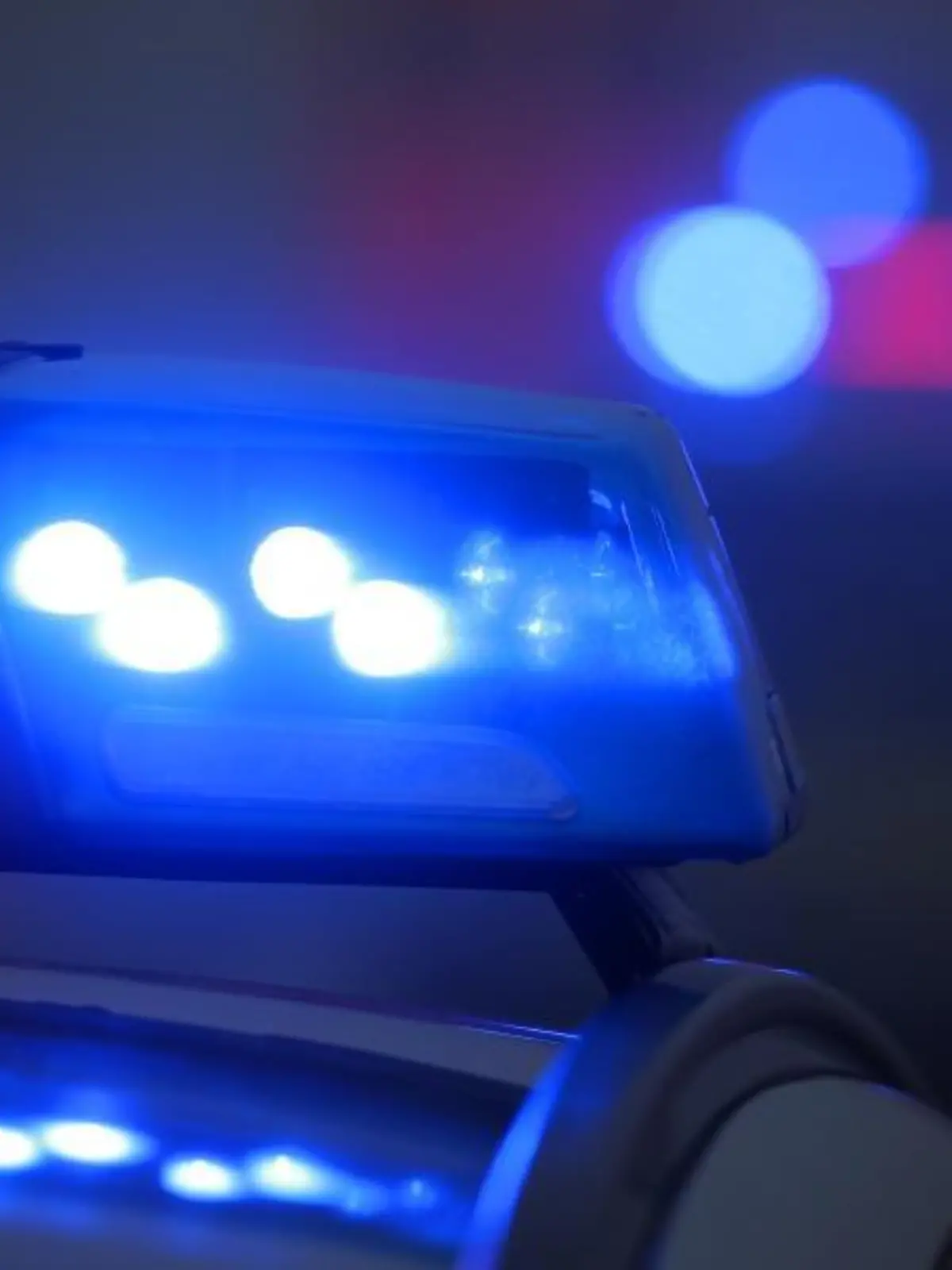 Polizeiauto mit Blauchlicht