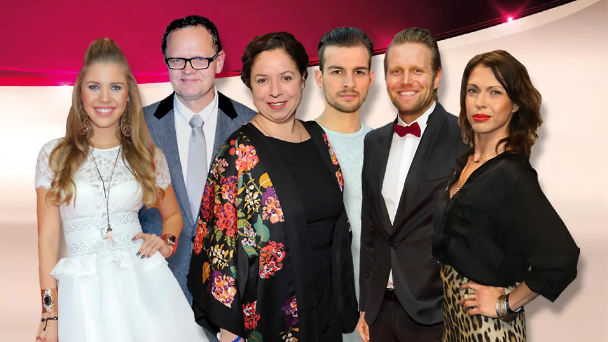 Victoria Swarovski, Ulli Potofski, Franziska Traub, Eric Stehfest, Julius Brink und Jana Pallaske wagen sich aufs "Let's Dance"-Parkett