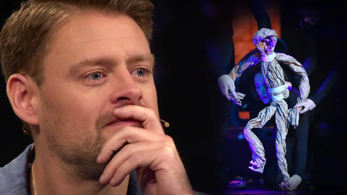 Puppenstars-Juror Max Giermann lässt seine Emotionen raus.