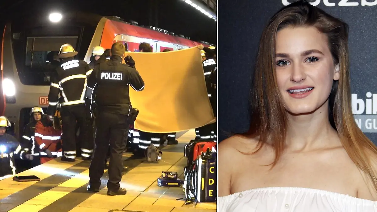 Sie ist ganz in der Nähe, als das Unglück auf den Gleisen passiert.