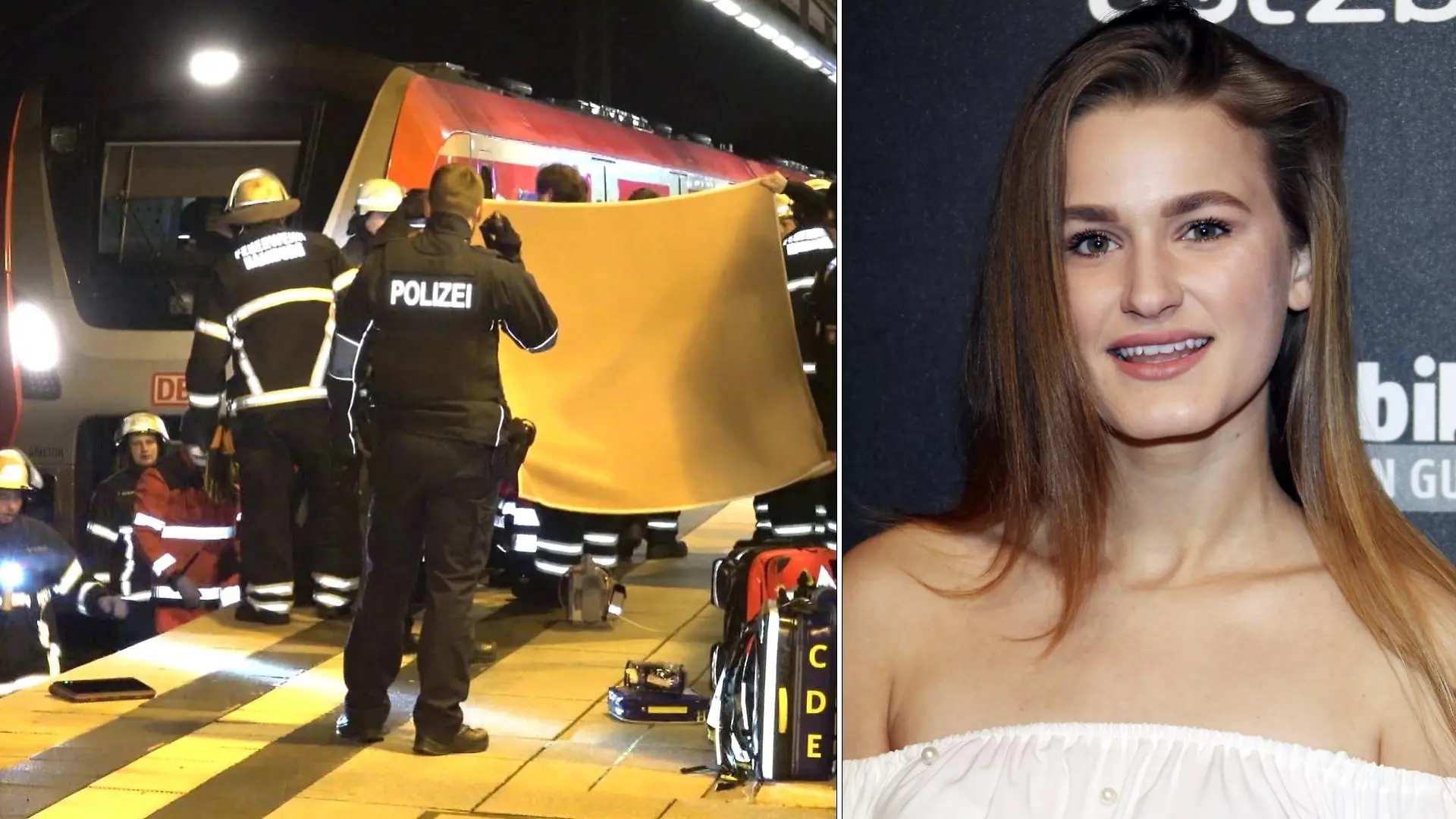 Sie ist ganz in der Nähe, als das Unglück auf den Gleisen passiert.
