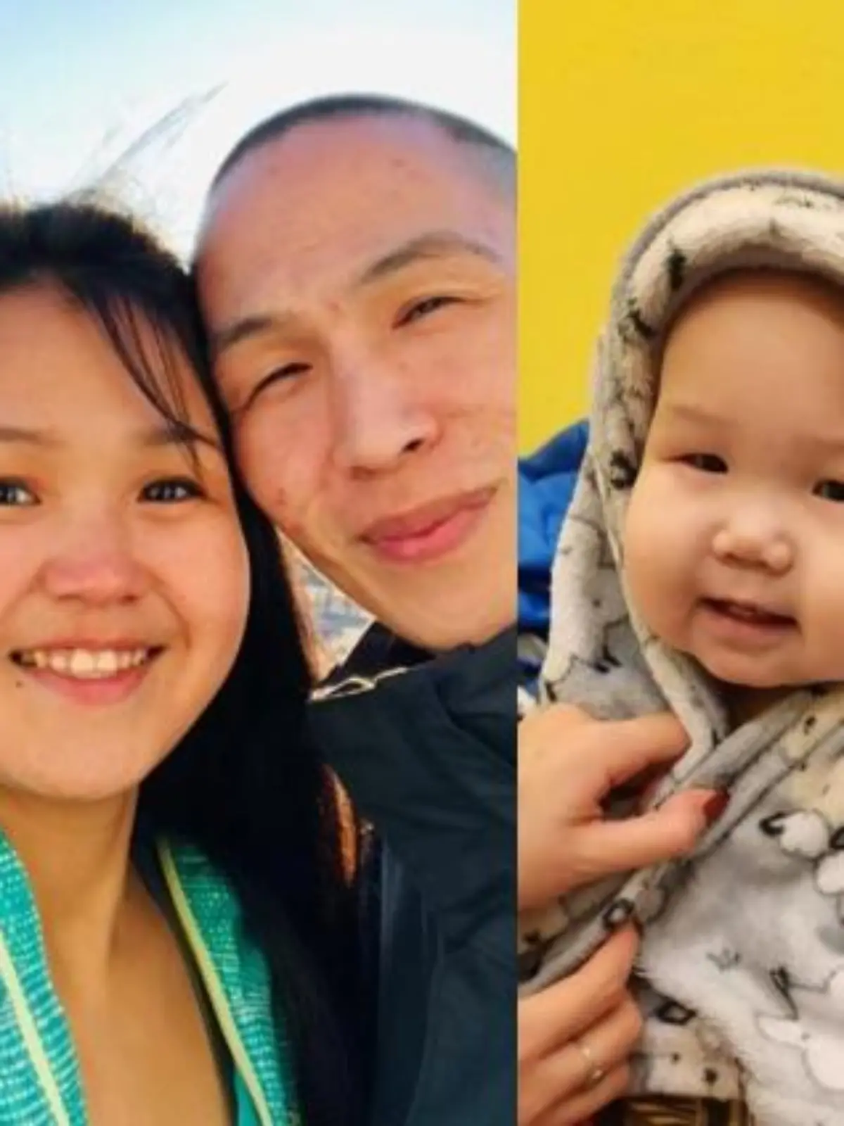 Summer Myomick (links), 24, und ihr einjähriger Sohn wurden in einem abgelegenen Dorf in Alaska von einem Eisbären tödlich zerfleischt. Sie ist hier mit dem Vater des Babys, Clyde Sr. (rechts), abgebildet